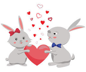 rabbit with heart