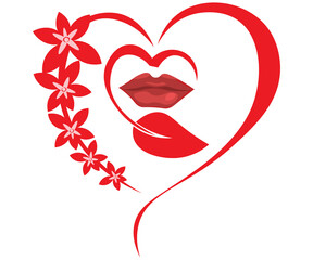 heart on a white background