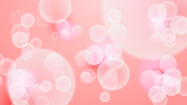 Abstract pink background with blur bokeh