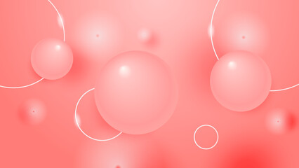 Abstract red bokeh blur background