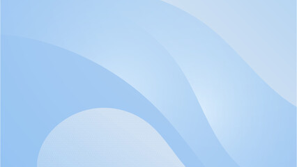 Abstract light blue and white gradient minimal background with wave curve. Modern trendy fresh color for presentation design, flyer, social media cover, web banner, tech banner