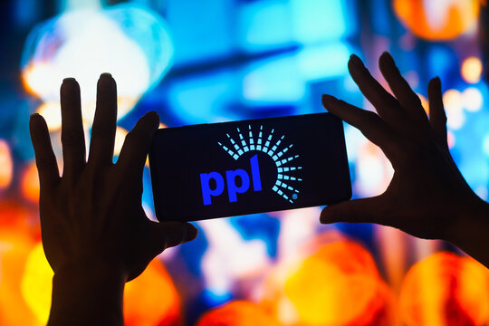 October 20, 2022, Brazil. In this photo illustration, the PPL Corporation logo is displayed on a smartphone screen.