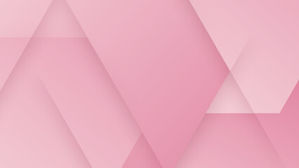 Abstract pink minimal background with geometric shape, light, stripe, wave, curve, triangle, and circle. Valentine's day concept background. Vector illustration.