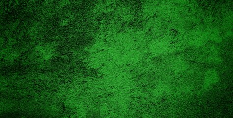 green textured old wall background art with dark side, old wall surface full of moss, unique cracked old wall texture