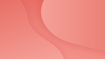 Abstract technology geometric red color shiny motion background. Vector abstract red wavy background. Curve flow motion