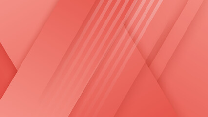 Abstract technology geometric red color shiny motion background. Vector abstract red wavy background. Curve flow motion