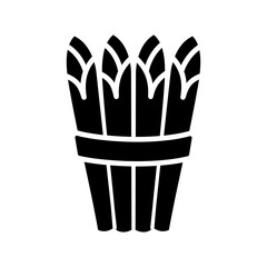 Asparagus vector glyph icon. Vegetable sign