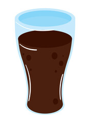 soda in glass beverage