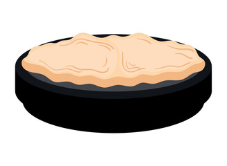 arabic food in dish icon