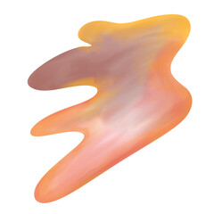 Fototapeta premium Abstract Shape Ornament Watercolor