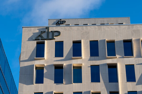 
Oslo, Norway - October 15, 2022: Close up of KLP sign on its headquarters building in Oslo, Norway. KLP is Norway's largest pension company.
