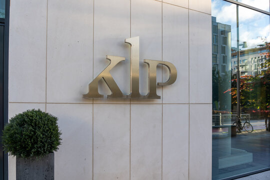 
Oslo, Norway - October 15, 2022: Close up of KLP sign on its headquarters building in Oslo, Norway. KLP is Norway's largest pension company.
