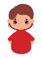 cute girl cartoon