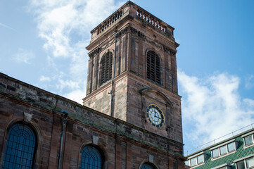 Fototapeta na wymiar bell tower of the church of St. Anne's Manchester