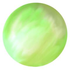 Pastel Watercolor Circle Ornament