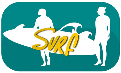 Logo surfeur