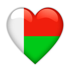 Madagascar Flag Love Symbol