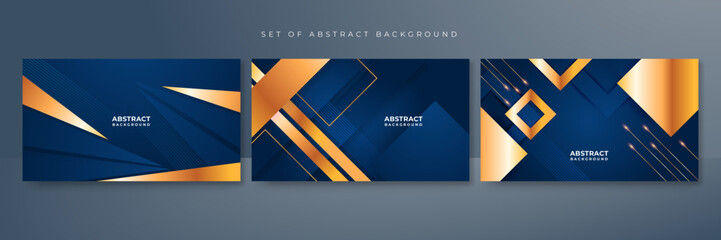 abstract luxury blue and gold background