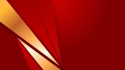 Abstract red and gold geometric shapes background