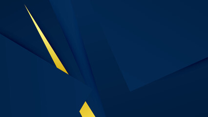 Abstract gold and blue background with geometric line shapes
