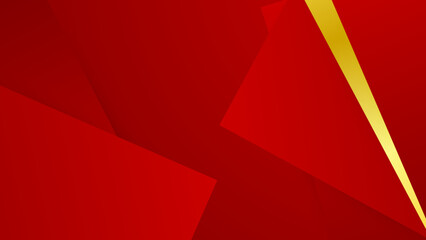 Abstract red and gold geometric background