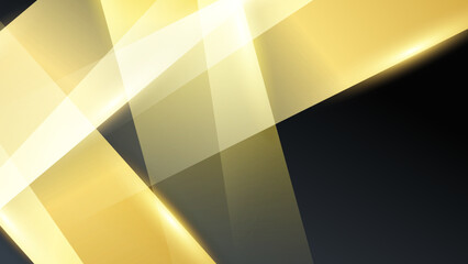 Abstract black and gold luxury geometric shapes background