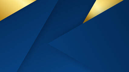 Abstract blue and gold shapes background