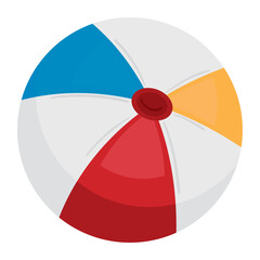 Obraz premium beach ball toy icon