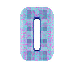 数字のブロックスタイルの画像。パステルカラーをランダムに配置。