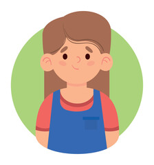 Obraz premium little girl avatar