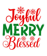 Joyful Merry Blessed SVG 