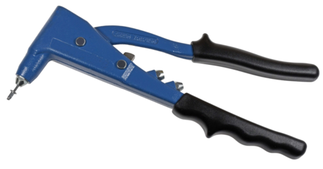 Blindnietzange isoliert blau schwarz