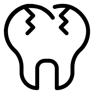 Broken Tooth Icon