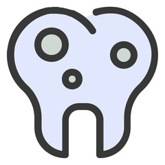 decayed tooth icon