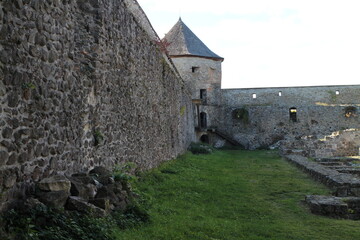 Bzovik, fortified monastery with church in the shout of central Slovakia