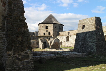 Bzovik, fortified monastery with church in the shout of central Slovakia