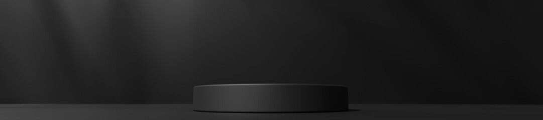 Scene with a podium for product presentation, 3d rendering