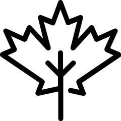 maple autumn leaf icon