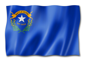 Nevada flag, USA