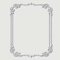 Frame, in the style of an ornament, Vector illustration eps 10, Art.	