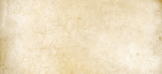 Old parchment paper texture background. Banner