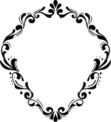 Classic Floral Hand Drawn Ornament Frame