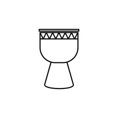 Drum musical instrument. Bongo. Vector illustration