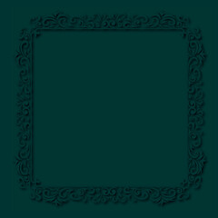Frame, in the style of an ornament, Vector illustration eps 10, Art.	