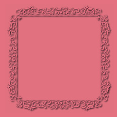 Frame, in the style of an ornament, Vector illustration eps 10, Art.	