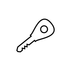 Key Icon in trendy flat style isolated on white background. Key symbol for your web site design, logo, app, UI. Vector illustration, EPS10.