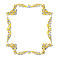 Frame, in the style of an ornament, Vector illustration eps 10, Art.	