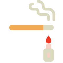 cigarette lighting icon