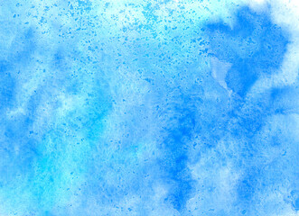 hand drawn abstract blue background