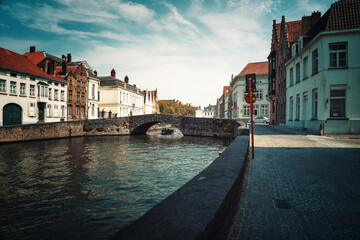 Naklejka premium brugges belgique